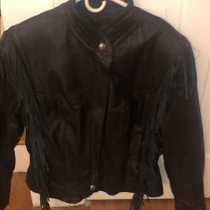 Authentic Harley Davidson Leather fringe jacket